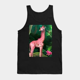 Pink Giraffe Tank Top